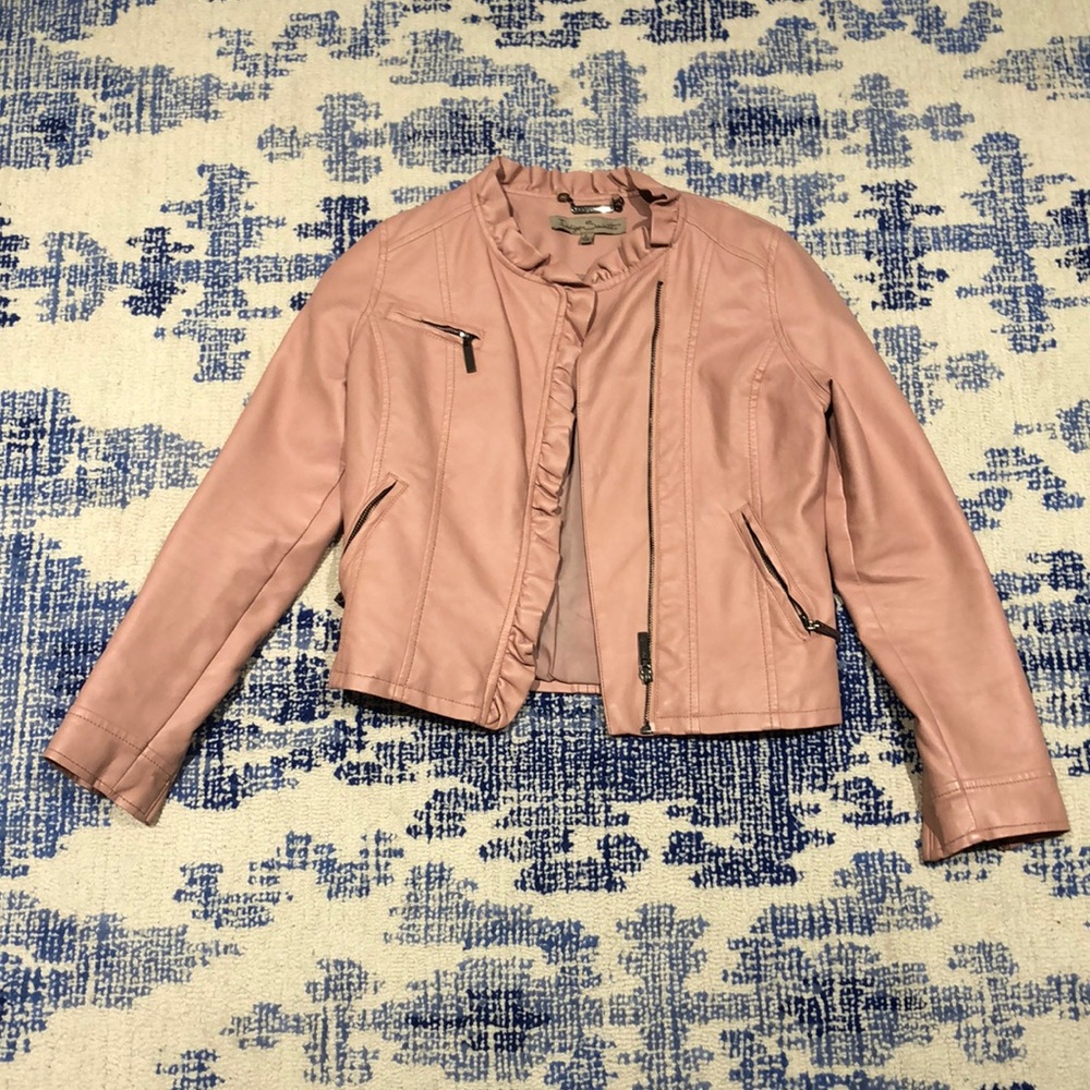 Indigo Saints pink leather jacket